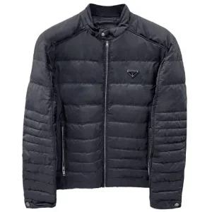 [명품] SGH068 106O F0002 삼각 로고 바이커 다운 패딩 블랙 남성 자켓