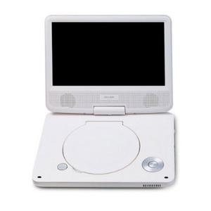 아이리버 휴대용 블루투스 리모컨 내장 스피커 차량용 DVD 플레이어_화이트