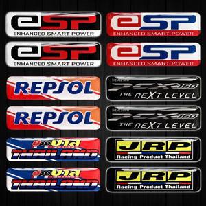 1쌍 3D 에폭시 수지 젤 모토 자전거 스티커 장식 오토바이 스쿠터 바디 데칼 액세서리 혼다 PCX ADV CBR 클