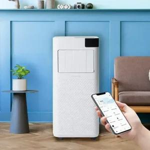 쿠잉 이동식에어컨 ACP-S9000W 실외기없는 스마트 이동형 작은방 소형 가정용