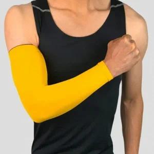 흘러내림 방지 스포츠 팔토시 옐로우 XL 1P