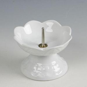 [S2ZXZZ8]장식소품 꽃잎 도자기 촛대(중)양초홀더