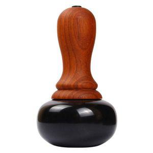 괄사 스톤 온열 안마돌 손잡이 찜질 마사지기 핫스톤 돌찜질