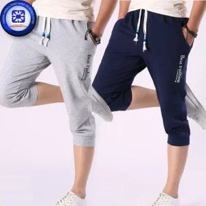 남성 봄여름 BEST 패션 리암 7부 허리고무밴드 스트링 조거 스판 팬츠 반바지 활동 편한 바지 3칼라/2