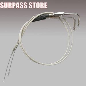 할리 데이비슨 XL1200 883 Dyna Road King Electra 바이크 오토바이 땋은 강철 와이어 스로틀 케이블