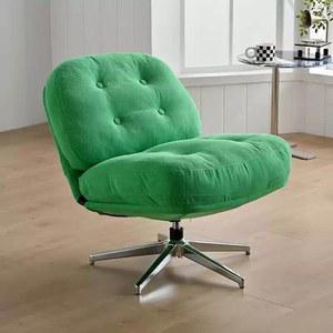 이케아 뒤블링에 의자 소파 가죽 1인 코듀로이 암체어 라운지 안락 미드센추리 발판(색상메시지) 카페