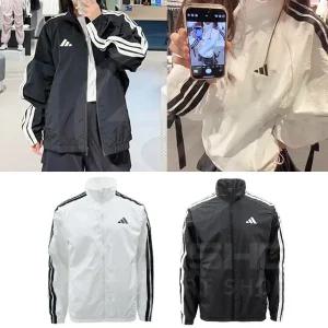 아디다스 남성 3S 윈드 삼선 바람막이 러닝 자켓 신상