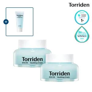 [SET] 토리든 다이브인 저분자 히알루론산 수딩 크림 100ml X 2개 (+수딩크림 20ml)