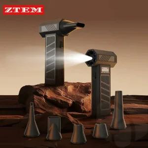 제트건 에어건 송풍기 터보 팬 풍압 강력 에어 블로워 LED 조명 무선 먼지 제거기 고속 제트 진공