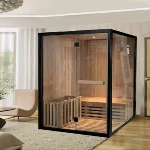 핀란드식 사우나 부스 가정용 사우나 원목 습식 방 반신욕기 욕조