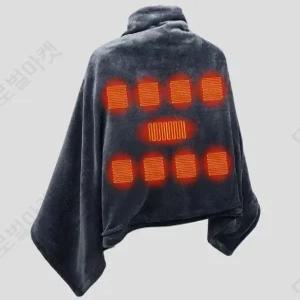 입는 난로 전기 담요 충전식 무선 USB 히팅패드 열선 캠핑 차박 이동식 유럽여행