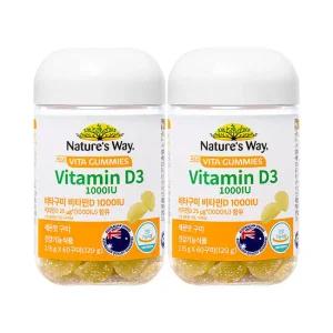 네이처스웨이 [리뉴얼 60구미] 패밀리 비타민D 1000IU 2개