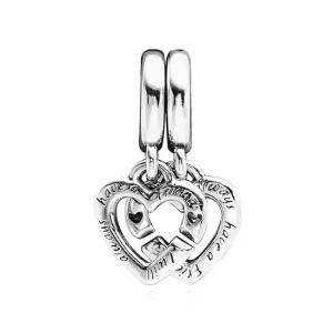 799538C01 링크드 시스터하트 스플릿 댕글 참