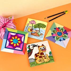 아트박스/오늘놀이 오늘놀이 전통 민화 대왕 딱지 2개 세트