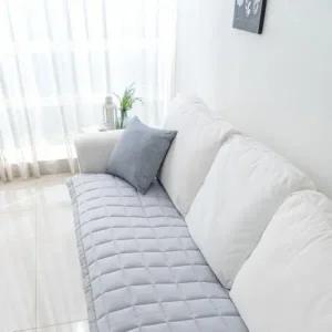 뉴크레용 냉감 쇼파패드 4단 65x240cm 그레이