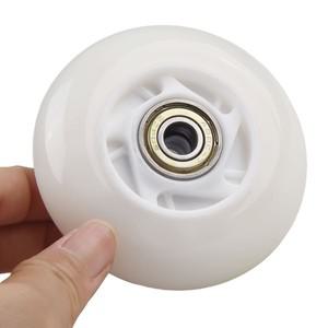 64/70/72mm 베어링 반짝이 바퀴가있는 야외 인라인 하키 스케이트 바퀴 LED 조명 휠 플래시 롤러