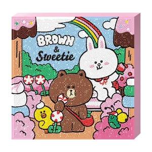 보석십자수 비즈공예 스위츠 라인프렌즈 25x25