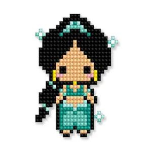 스티커 보석십자수 디즈니프린세스 자스민 10x10
