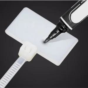 케이블타이 라벨 전선정리 태그 전기줄명판 100개 대