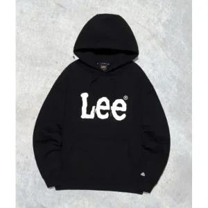 매장정품 리 LEE 빅 트위치 로고 후드 티셔츠 블랙 LE2503HD01BK 153974