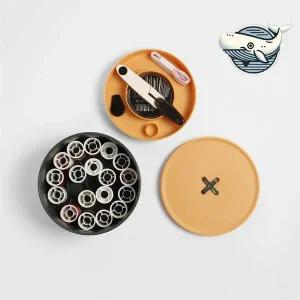 깔끔한 케이스 바느질 소품세트 바늘 실 정리함