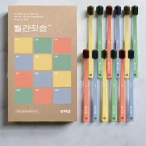 육각형 칫솔 부드러운 손님 여행 탄력모 미세모