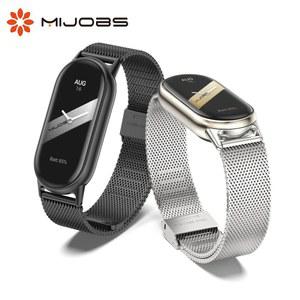 Mi Band 8 9 10 스트랩 스마트 팔찌 밴드 for Xiaomi 손목 Miband 교체 액세서리