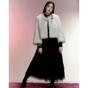 에고이스트 노카라 페이크퍼 크롭 자켓 EQ4FJ560 766244