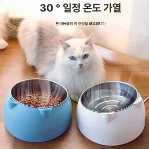 길고양이겨울물그릇 얼지않는 고양이 강아지 밥그릇