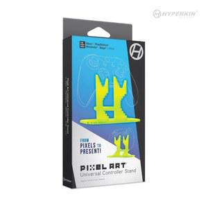 Xbox /PlayStation /Nintendo Switch /More(노란색)-하이퍼킨용 픽셀 아트 유니버설 컨트롤러 스탠드
