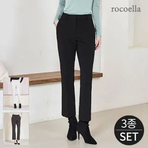 [로코엘라] 크루디 스트레치 밴딩 여성 웜기모 팬츠 3종세트