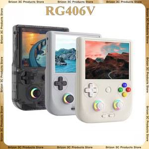 앤버닉 RG 406V 휴대용 게임 콘솔 4인치 IPS 멀티 터치 스크린 안드 13 레트로 비디오 1080p DP FOTA 업데이트 지원 선물