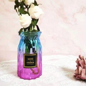 [셀러에이드]유리화병 크리스탈 인테리어 꽃병 블루퍼플