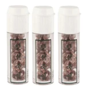 땀흘릴때 먹는소금 인삼죽염 자죽염 7g 3개 휴대용용기 세트