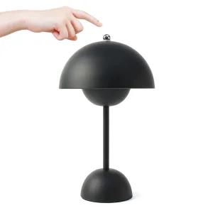 미드하우스 터치 머쉬룸 무드등 침실 베드 램프 블랙