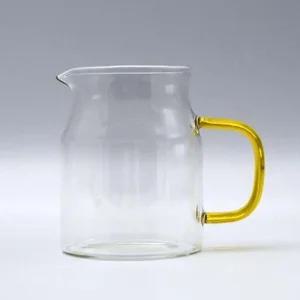 마카 유리컵 내열 저그 손잡이 유리컵 옐로우 600ml ZBb2+8Ixr