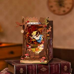 로보타임 rolife 다운튼 서점 미니어처 diy 북하우스 북엔드 서재 무드등 모험 블록