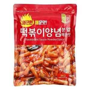 고품질 청우식품 떡볶이 양념분말(매운맛) 1KG 소스 가공식품 식자재 (WFFFW7K)