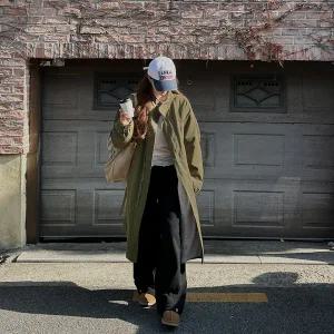 [빅사이즈]이블렛 듀이엔 퍼 야상 롱 점퍼 제이스타일