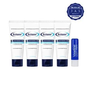 쟈스 엑토인 멀티 보습크림 100ml x4 + 바세린 립밤 오리지널 4.8g