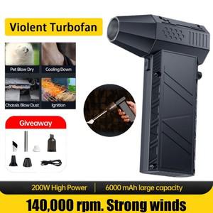 터보 제트 선풍기 강력한 공기 고속 미니 140000 RPM 53 m/s 브러시리스 bldc 폭력