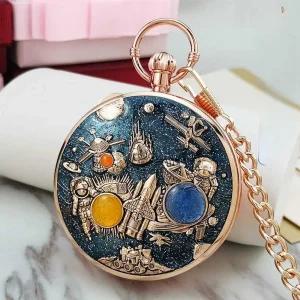 회중시계 빈티지 회중 시계 포켓 펜던트 레트로 우주