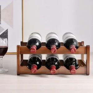원목 와인 보관 선반 와인병 수납장