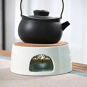 도자기 티포트 온도 유지 워머 차 보온기