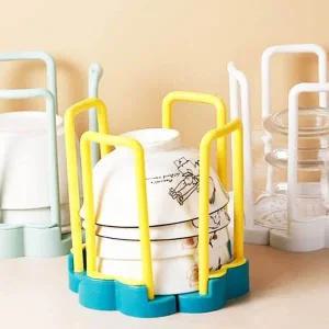 고품질 화이트 크기조절 그릇 정리대 식기 후라이팬 정리 (WFFV6FF)