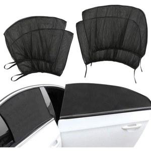 차박 모기장 2/4pcs 자동차 미니 이스 후면 자외선 도장 업 4 Bla