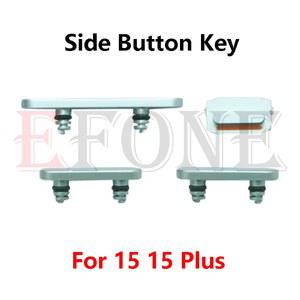 애플제품 호환제품 호환 아이폰 15 플러스용 볼륨 업 다운 사이드 단추 키 수리 부품, 1 세트