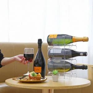 투명 와인랙 쌓이는 와인 보관 스태커 블럭형 저장 선반