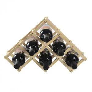 우드 접이식 와인 스탠드 나무 포도주 거치대 선반랙