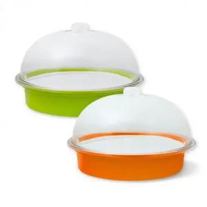 [셀러에이드]전자레인지용 찜 조리기 만두 고구마 양배추 찜기용 법랑 용기